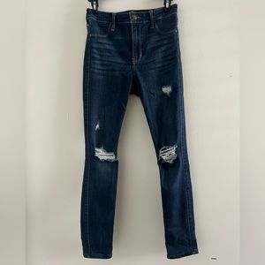 Hollister Distressed High Rise Jean Legging Sz 3S